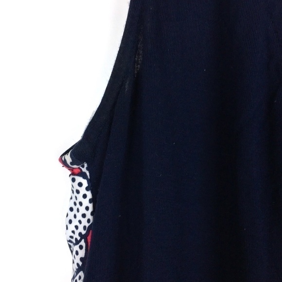 CROWN & IVY Tank Top Blouse Dot Elephants Soft Lightweight Petite Size Small PS - Picture 7 of 11